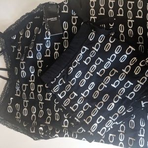 NWT bebe logo sleepwear